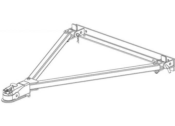 Roadmaster Inc Roadmaster Tracker Tow Bar for 2" Ball - Vehicle-Mounted, 5,000 lb. Weight Capacity