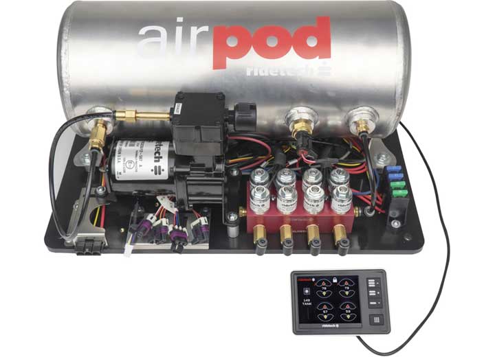 Ridetech RIDEPRO E5 AIR RIDE SUSPENSION CONTROL SYSTEM, 3 GAL DUAL COMPRESSOR AIRPOD
