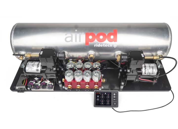 Ridetech RIDEPRO E5 AIR RIDE SUSPENSION CONTROL SYSTEM, 5 GAL DUAL COMPRESSOR AIRPOD