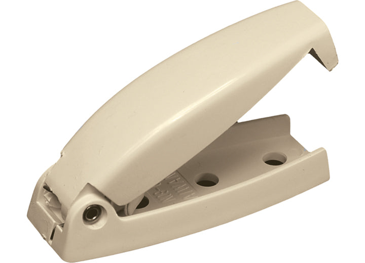 RV Designer BAGGAGE DOOR CATCH - COL WHITE - ROUNDED