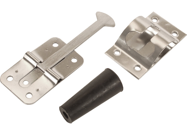 RV Designer ENTRY DOOR HOLDER - STAINLESS STEEL - 3 3/4IN