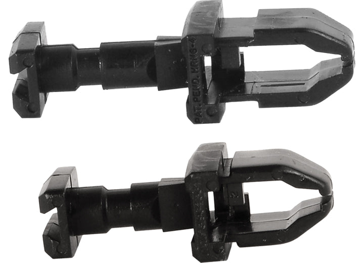 RV Designer FRIDGE / CONVERTER VENT LATCH, BLACK - 1 BIG & 1 SMALL