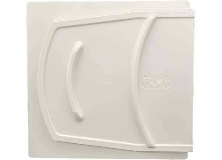 RV Designer SCREEN DOOR SLIDER - WHITE - 12IN W X 11.75IN H