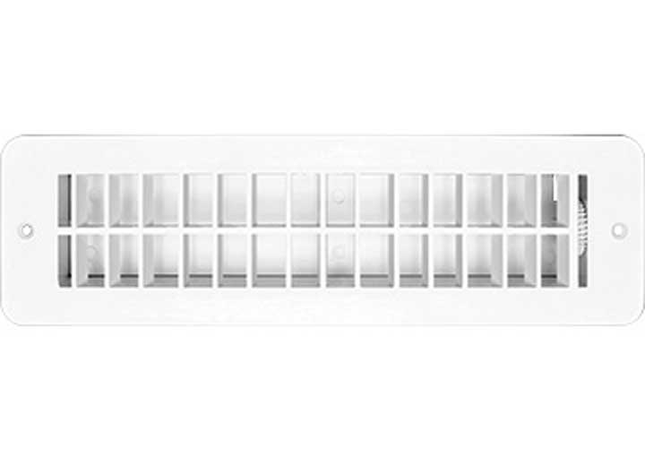 RV Designer VENT REGISTER, WHITE, PLASTIC, DAMP 2.25INX10IN