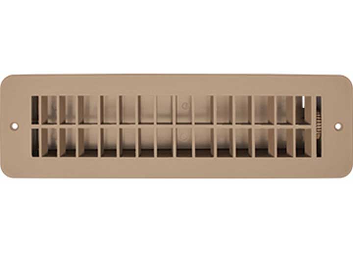 RV Designer VENT REGISTER, TAN, PLASTIC, DAMP 2.25INX10IN