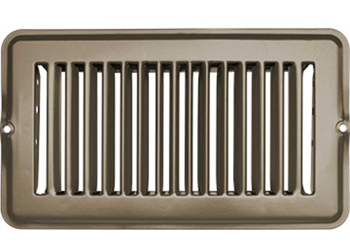 RV Designer VENT REGISTER, TAN, METAL, UNDAMP 4INX8IN