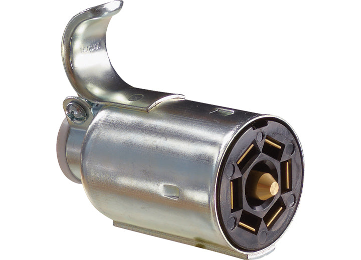 RV Designer 7-WAY RV PLUG CHROME PLATED