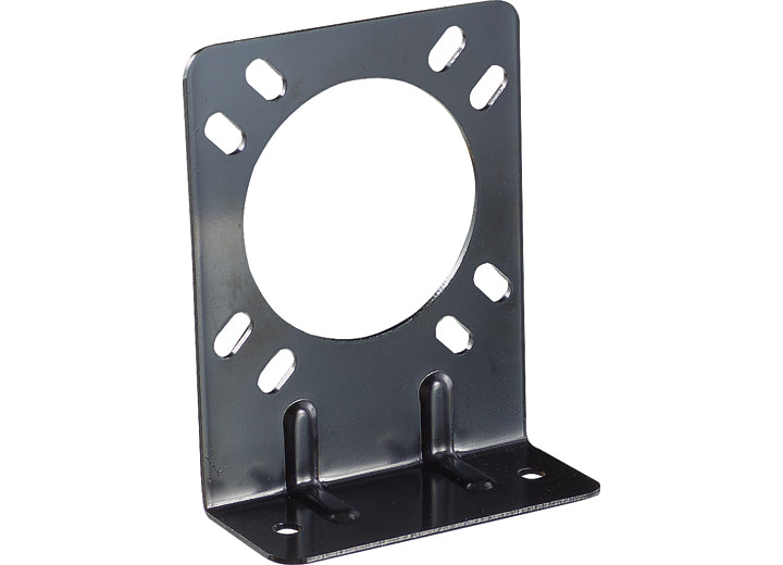 RV Designer 7-WAY RV SOCKET MOUNTING BRACKET W/BLACK COATING