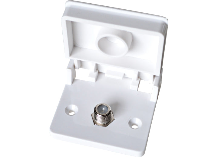 RV Designer WHITE WEATHERPROOF TV JACK