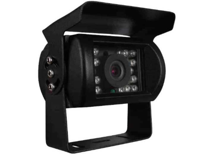 Rydeen Mobile Electronics COMMERCIAL SUN VISOR PRO BACKUP CAMERA; MICROPHONE BUILT IN, IP69K, MIRROR IMAGE (BLACK HOUSING)