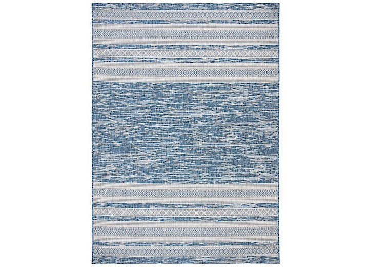 Safavieh Courtyard Collection Outdoor 5'3"x7'7" Medium Rectangle Rug - Navy/Grey