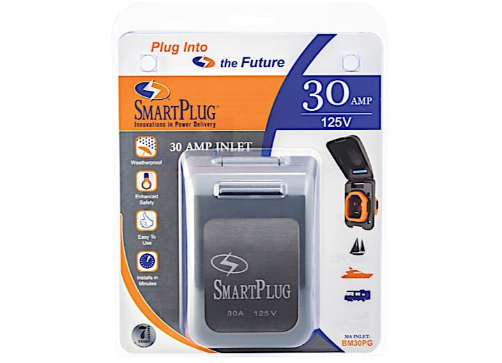 SmartPlug 30 AMP-NON-METALLIC INLET W/ GRAY COVER ASSEMBLY
