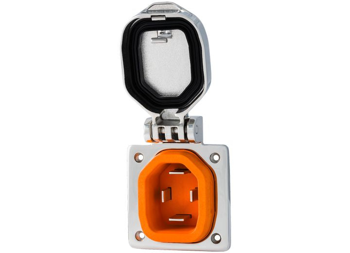 SmartPlug 32 AMP-STAINLESS STEEL INLET W/SS COVER ASSEMBLY