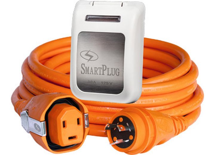 SmartPlug 30 AMP-50FT DUAL CONFIG SMARTPLUG X L5-30 CORDSET/ORANGE & NON-METALLIC INLET/WH