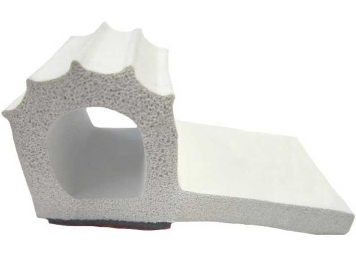 Steele Rubber Products W/S, SLIDE-OUT, P W/TAPE, 1X1-1/8, WHITE, 30FT