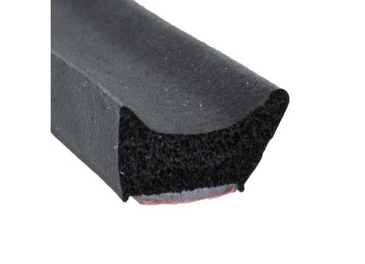 Steele Rubber Products W/S, SPONGE, ANGULAR W/TAPE, 7/16X1/2, 15FT