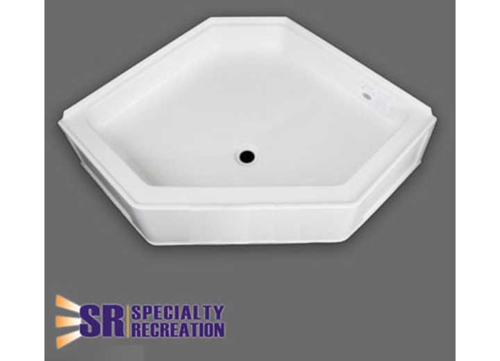 Specialty Rec NEO SHOWER BASE, 34 X 34, FC DRAIN, WHITE