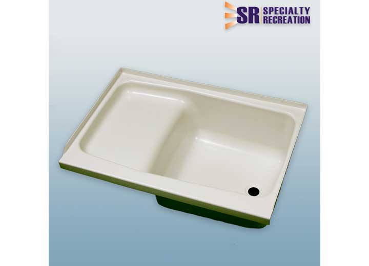 Specialty Rec STEP TUB, 24 X 36 X 14, RH DRAIN, PARCHMENT