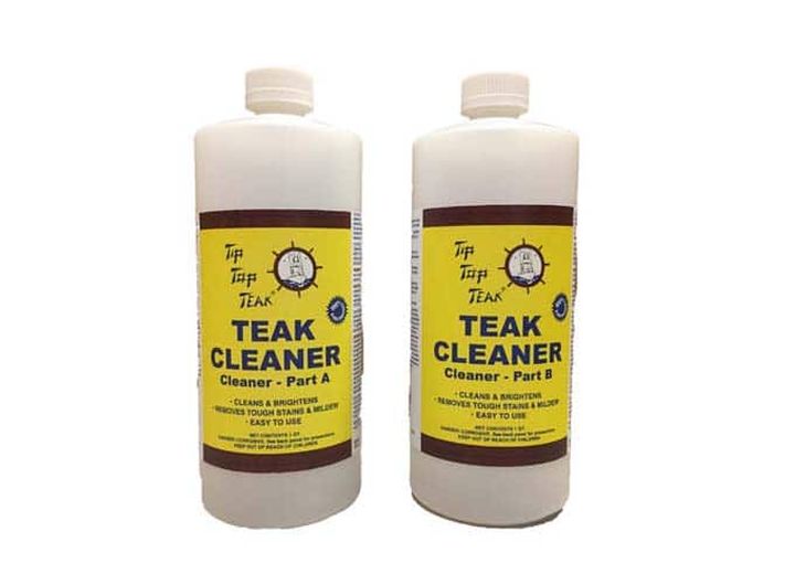 Sudbury Boat Care TIP TOP TEAK, TWO PART TEAK CLEANER PART A AND PART B WITH BRUSH Q