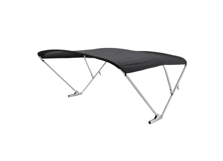 Taylor Made SureShade Power Bimini – Gray Canvas / Black Anodized Frame