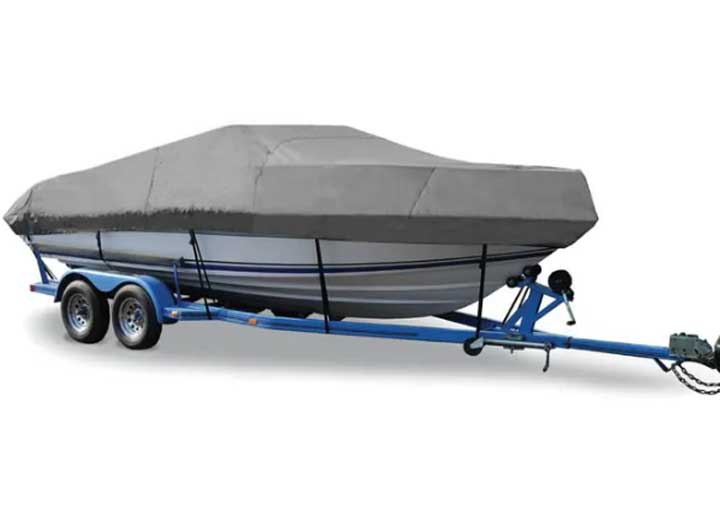 Taylor Made HOT SHOT BOAT COVER-V-HULL CUDDY IO 23FT5IN-24FT4IN 102-GREY