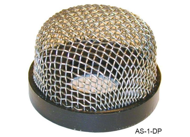 TH Marine 3/4IN-14 THREADED AERATOR STRAINER W/ LARGE MESH - BLACK BASE