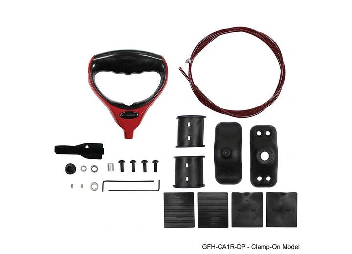 TH Marine G-FORCE HANDLE - W/ TROLLING MOTOR CLAMP - RED