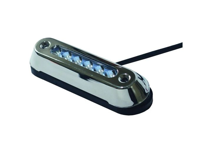 TH Marine STAINLESS STEEL BEZEL LED OVAL UNDERWATER LIGHT - BLUE - PACKAGED