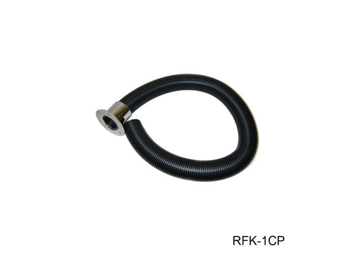 TH Marine RIGGING FLANGE WITH 4FT HOSE - 2IN HOSE DIA. - CHROME FLANGE