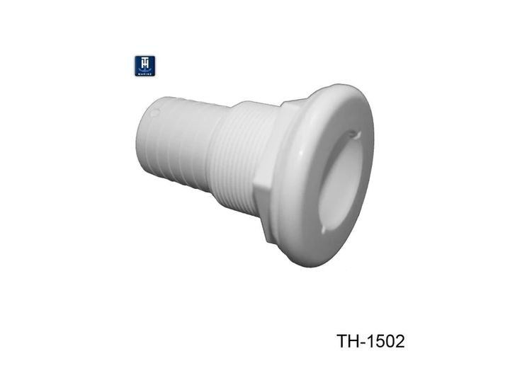 TH Marine 1 1/2IN - STRAIGHT BARBED THRU-HULL - WHITE
