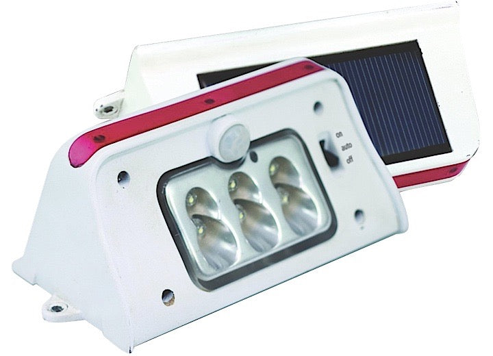 Tri-Lynx Corporation 6 LED SOLAR LIGHT WITH MOTION SENSOR, SCREW OR VELCRO MOUNT, BUILT IN BATTERY IN