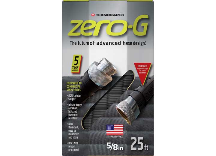 Teknor Apex ZERO-G HOSE, 5/8IN X 25FT, BLACK
