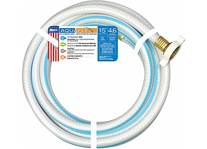 Teknor Apex AQUAFLEX HOSE 1/2IN X 15FT DUAL RADIAL REINFORCED