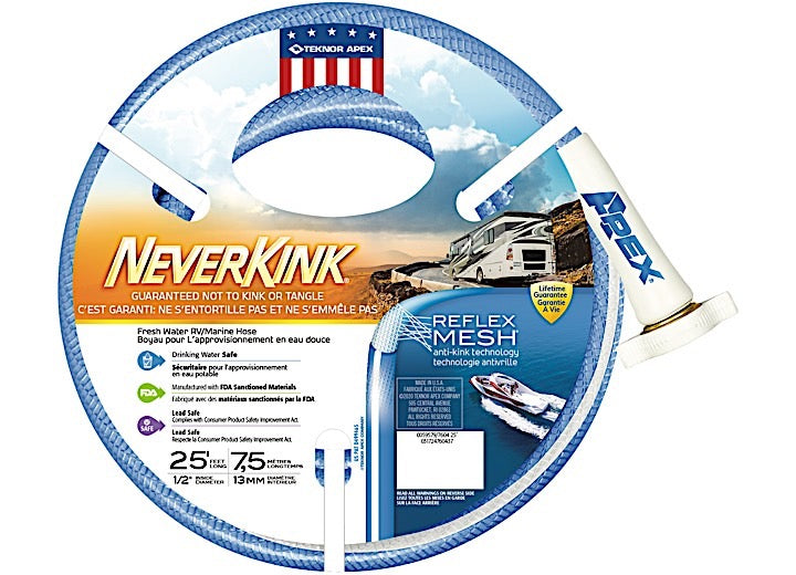 Teknor Apex 1/2IN X 25FT BLUE NEVERKINK HOSE