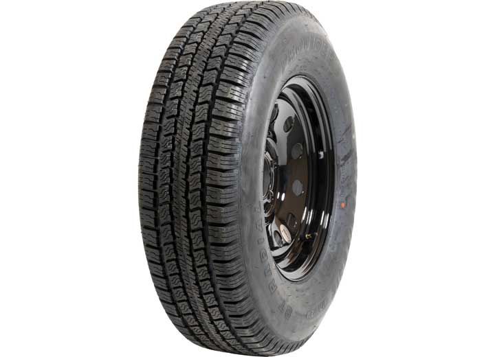 Taskmaster ST225/75R15 LRE PROVIDER TRAILER TIRE ON 15X6 5X4.5 BLACK MOD WHEEL