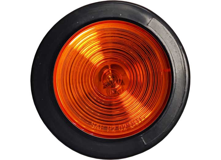Uni-Bond Lighting 2.5IN ROUND SEALED AMBER, OPEN GROMMET & PIGTAIL KIT