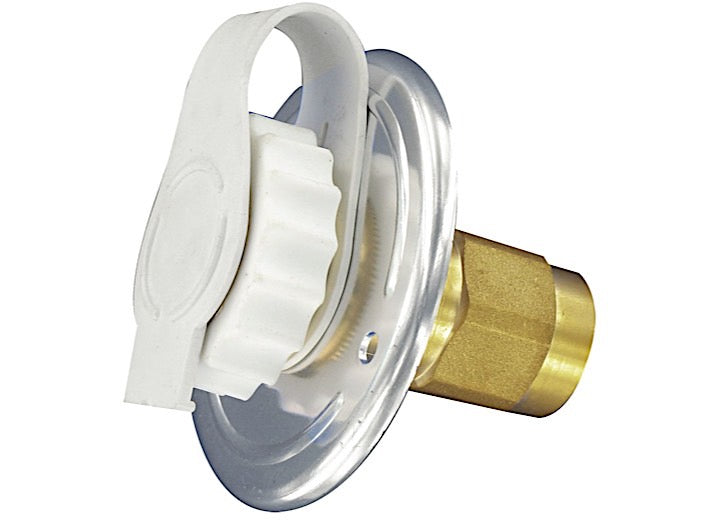 Valterra Products LLC WATER INLET, 2-3/4IN METAL FLANGE, ALUM FINISH, LEAD-FREE, BULK
