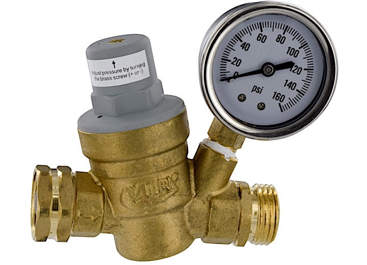 Valterra Products LLC WATER REGULATOR, ADJUSTABLE, BRASS, LEAD-FREE, CARDED