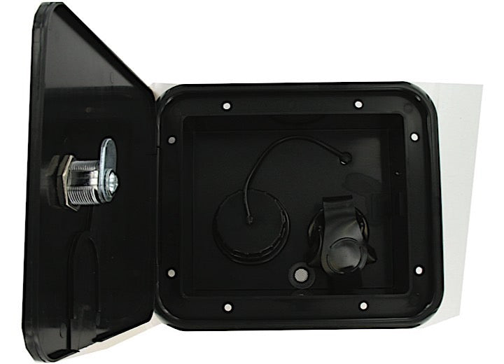Valterra Products LLC GRAVITY/PLASTIC CITY WATER INLET HATCH, BLACK, BULK