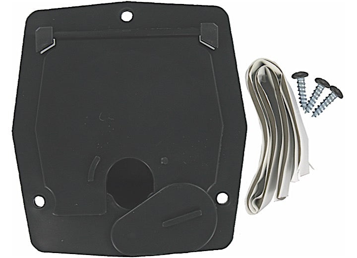 Valterra Products LLC CABLE HATCH, SM SQUARE, BLACK, CARDED