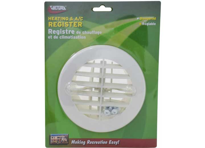 Valterra Products LLC ROUND REGISTER, WHITE, CARDED