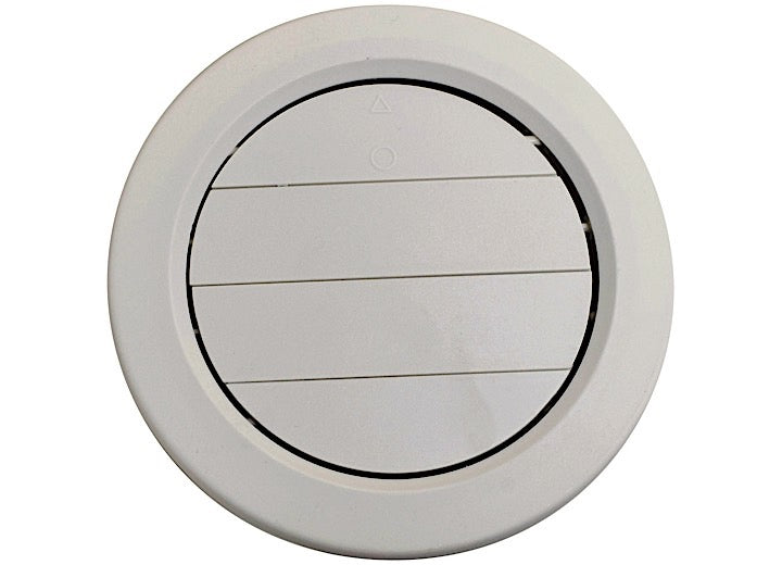 Valterra Products LLC A/C CEILING REGISTER ADJ. ROTATING 5IN PLASTIC, MEDIUM WHITE, CARDED