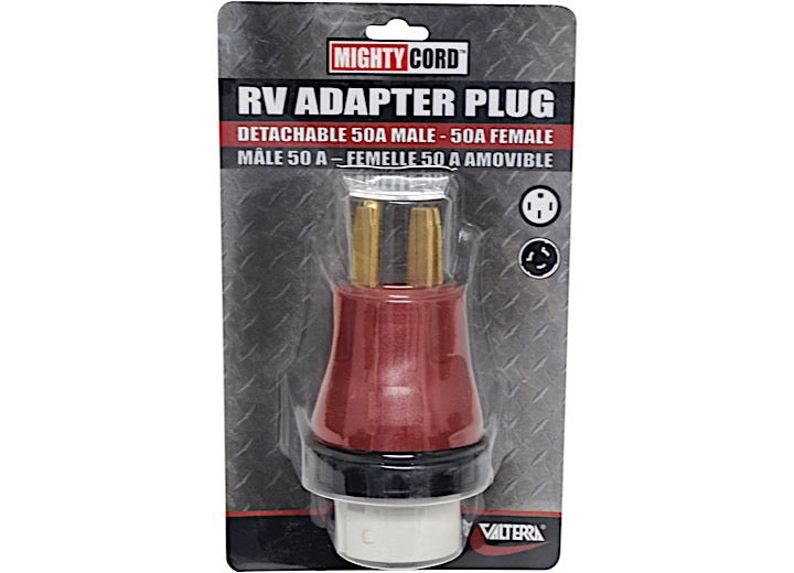 Valterra Products LLC 50A - 50A DETACHABLE ADAPTER PLUG, CARDED