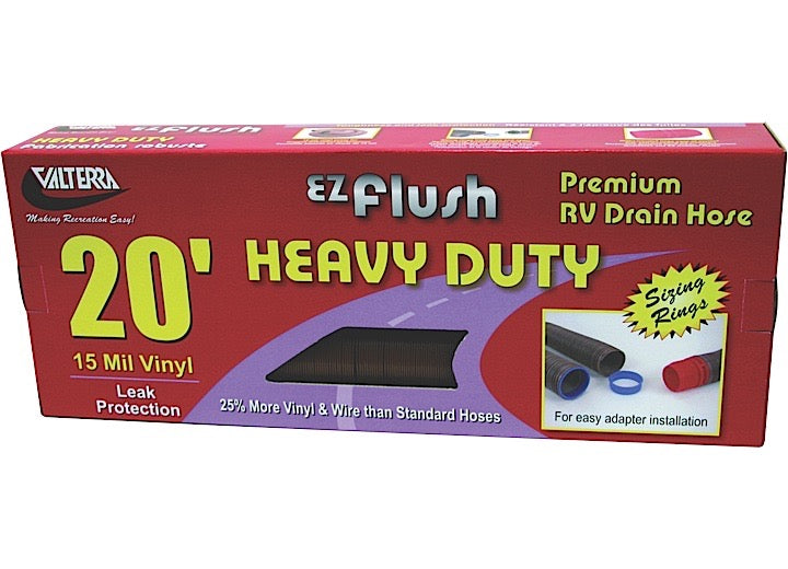 Valterra Products LLC EZ FLUSH HD DRAIN HOSE, 20 FT