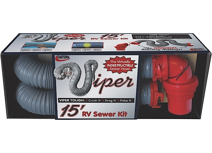 Valterra Products LLC VIPER SEWER HOSE KIT, 15', BOXED