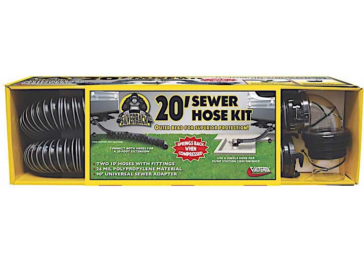 Valterra Products LLC SILVERBACK SEWER HOSE KIT, 20FT, BOXED