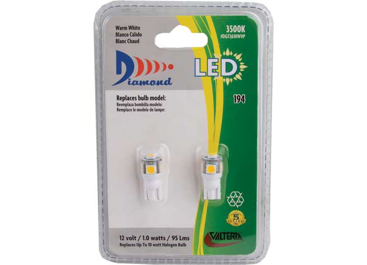 Valterra Products LLC 2 PK 194 LED SOFT BRIGHT