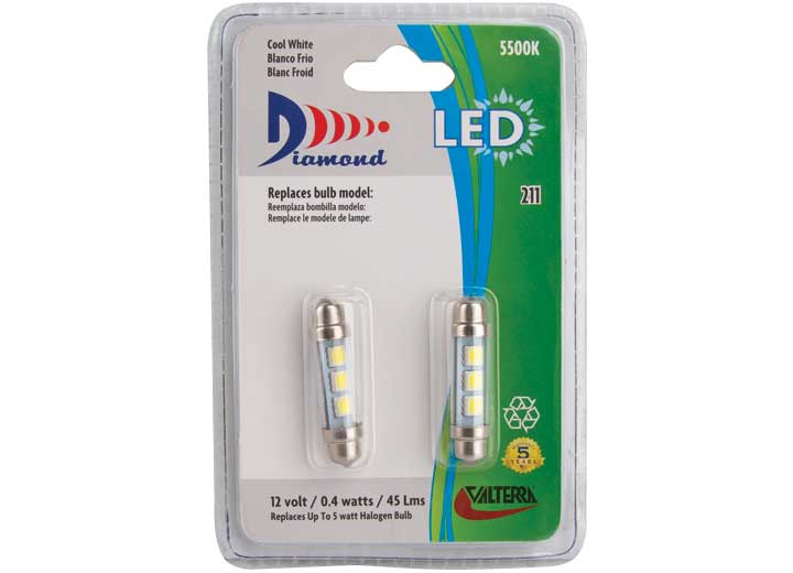 Valterra Products LLC 2 PK LED 2D FESTOON BW
