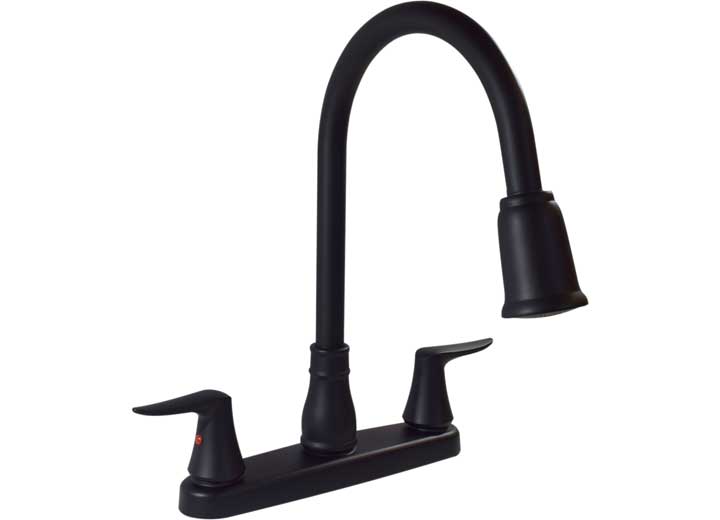 Valterra Products LLC CATALINA 2-HANDLE PULL DOWN KICHEN FAUCET, MATTE BLK