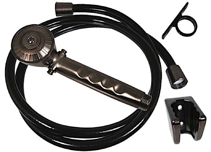 Valterra Products LLC SHOWER HEAD KIT, TRICKLE SHUT-OFF, 60IN HOSE, RUBBED BRONZE